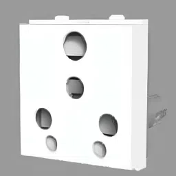 Cona Platinum 6 Pin Universal Socket with Shutter 6/16 A White, 14066-picture-22