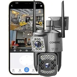 Conbre Double 4G 3MP Dual Lens SIM Based Outdoor Wireless Smart CCTV Camera | Ultra HD View | Double Side View | Two Way Talk | Motion Detection | Night Vision |Support Upto 128gb sd Card-image-11