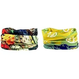 confidence Bandanas For Men And Women, Face Mask For Bikers, Neck Gaiter, Head Wear, Different Ways To Wear, Multicolor, Set Of 2, Pack Of 1-picture-29