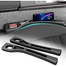 congumi Car Seat Gap Filler, Pack of 2 Universal Car Seat Gap Filler Storage Box for Car Seat Gaps Car Seat Organiser Car Seat Gap Filler for Car, SUV, Truck (Black)-picture-21