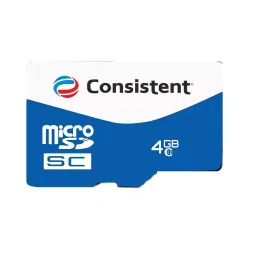 Consistent Micro SD Card 4 GB Class 10 UHS-I White & Blue, CTM10004-image-0