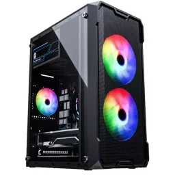Consistent Venus Gaming Cabinet Black Supports Micro ATX Motherboard, CIG2008-image-33