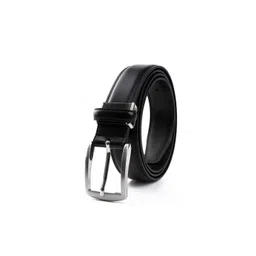 CONTACTS Men Black Solid Leather Belt-picture-21