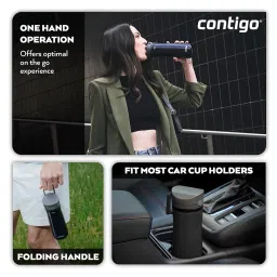 Contigo Jackson Chill Drinks Insulated Bottle, Stainless Steel Water Bottle, 100% Leakproof, Keeps Drinks Cool for up to 24 Hours for Sports, Cycling, Jogging, Hiking, 590 ml image 4