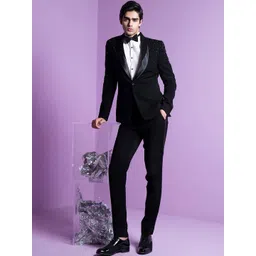 CONTRAST BY PARTH Embell Five Piece Nightfall Tuxedo Set-image-6