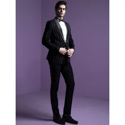 CONTRAST BY PARTH Men Single-Breasted Three-Piece Formal Suit-image-49