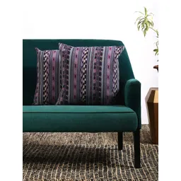 Contrast Living Purple & Violet Set of 2 Abstract Square Cushion Covers-picture-40