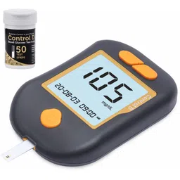 control d Advanced Diabetes Glucose Blood Sugar Testing Monitor with 50 Strips Black Glucometer-picture-20