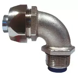 Controlwell Pg 21 Pg Thread Nickel Plated Brass 90 ° Elbow Metallic Conduit Fitting BBFB-06 90-picture-12