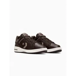 Converse Unisex Perforations Leather Lace-Ups Round Toe Sneakers-picture-37