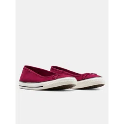 Converse Women Round Toe Dainty Ballerina Canvas Slip On Sneakers-picture-39