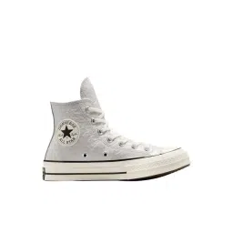 Converse Women's Chuck 70 Crinkled Leather High Top Grey Sneakers-picture-13