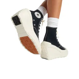 Converse Women's Chuck 70 De Luxe Wedge High Top Black Sneakers-picture-38