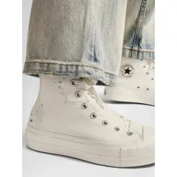Converse Women's CTAS PLATFORM White Sneakers-picture-33