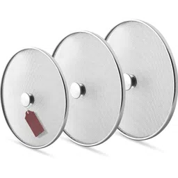 cookofriends Stainless Steel Food Cover Milk Cover Net Lids Jali Multipurpose 8 inch, 9 inch, 10 inch Lid, Pack of 3-picture-21