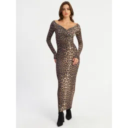 Cool & Sexy Animal Print Maxi Dress-picture-41