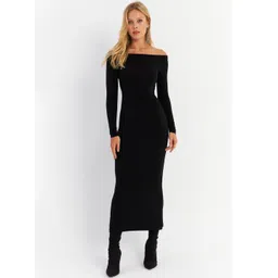 Cool & Sexy Women Off-Shoulder Bodycon Maxi Dress-picture-10
