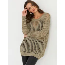 Cool & Sexy Women Self Design Cuffed Sleeves Top-picture-40