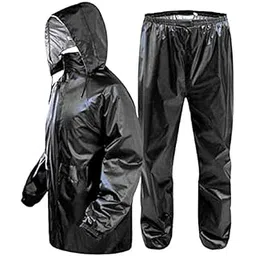 Cool Dealzz Black Men's Premium PVC Raincoat/Rainwear/Rain Suit Pant with Pant - Small Size-image-22