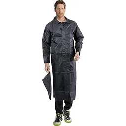 Men's Waterproof Long Overcoat With Adjustable Hooded-image-40