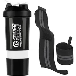 COOL INDIANS 2025 Amazing Quality Combo of Gym Protein Shaker(500ml) with Wrist Support Band. BPA Free & Leak Proof Shaker With Fully Supported Wrist Band. (White)-picture-17