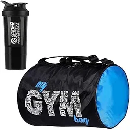 cool indians 2025 New My Gym Bag & Protien Gym Shaker Bottle Combo for Men & Women. Sports Duffle Bag with 20L Capacity Gym Protein Shaker Bottle 500ML. (Black)-picture-16