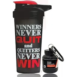 COOL INDIANS MOTIVATIONAL QUOTE GYM SHAKER BOTTLE PERFECT FOR PROTEIN GYM SHAKER/WATER BOTTLE SHAKER (SHAKER BOTTLE WITH WHEY CONTAINER LOADER) (RED)-picture-39