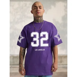 Cool Plus Men Typography Printed Round Neck Cotton Oversized T-shirt-picture-27