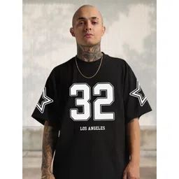 Cool Plus Men Typography Printed Round Neck Cotton Oversized T-shirt-picture-37