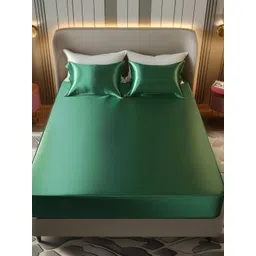 COOLBEDS Green 400 TC Queen Bedsheet with 2 Pillow Covers-picture-27