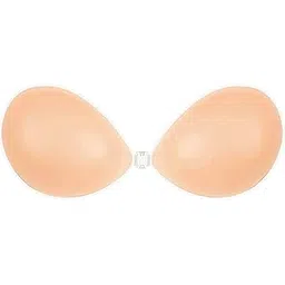 coolbit Women's and Girls'Reusable Silicone Adhesive Stick on Bra Strapless Sticky Invisible Push up Silicone Bra for Backless Dress Invisible Sticky Bras for Backless & Off Shoulder Dress(Beige)-picture-34