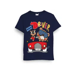Cooldesi Kids Navy Blue Tshirts-picture-10