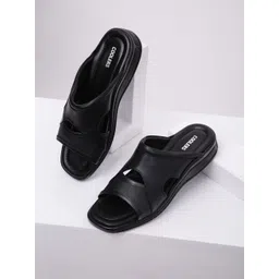 Coolers Men Black Solid Comfort Sandals-picture-29
