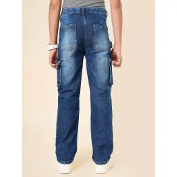 Coolsters by Pantaloons Boys Blue Cotton Solid Jeans image 2