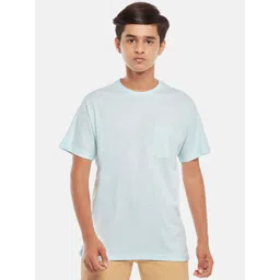 Coolsters by Pantaloons Boys Blue Solid Extended Sleeves T-shirt-picture-38