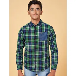 Coolsters by Pantaloons Boys Gingham Checked Cotton Casual Shirt-picture-10