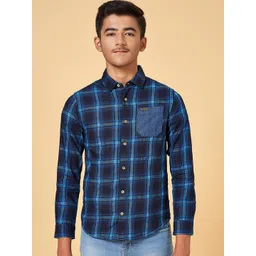 Coolsters by Pantaloons Boys Gingham Checked Cotton Casual Shirt-picture-10