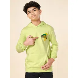 Coolsters by Pantaloons Boys Green Cotton Solid Sweatshirts-picture-21