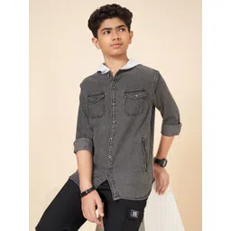 Coolsters by Pantaloons Boys Hood Solid Cotton Casual Shirt-picture-21