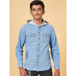 Coolsters by Pantaloons Boys Hooded Cotton Casual Shackets-picture-17