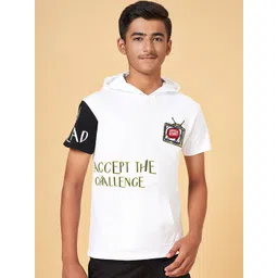 Coolsters by Pantaloons Boys Printed Cotton Hooded T-shirt-picture-30