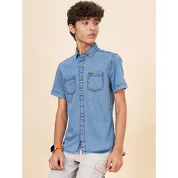 Coolsters by Pantaloons Boys Short Sleeves Cotton Denim  Shirt-picture-35