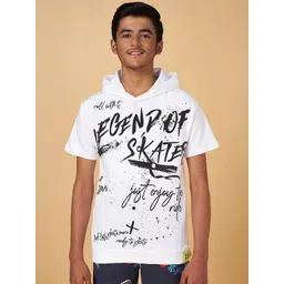 Coolsters by Pantaloons Boys Typography Printed Hooded Cotton T-shirt-picture-38