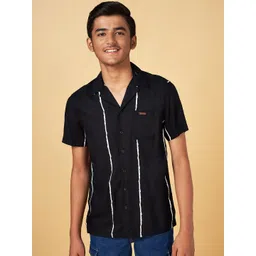 Coolsters by Pantaloons Boys Vertical Striped Spread Collar Cotton Casual Shirt-picture-16