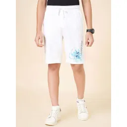 Coolsters by Pantaloons Boys White Cotton Printed Shorts image 1