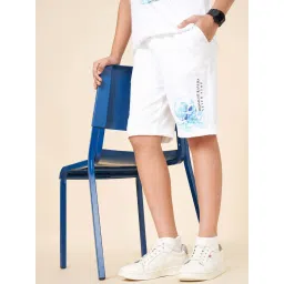 Coolsters by Pantaloons Boys White Cotton Printed Shorts image 4