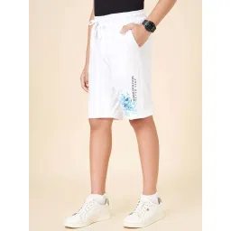 Coolsters by Pantaloons Boys White Cotton Printed Shorts image 3