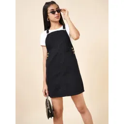 Coolsters by Pantaloons Girls Black Solid Dungaree-picture-41