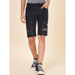 Coolsters by Pantaloons Kids Black Cotton Printed Shorts-picture-12