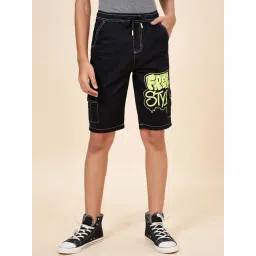 Coolsters by Pantaloons Kids Black Cotton Printed Shorts-picture-46